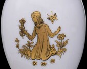 Chamart Limoges Zodiac Virgo France White Porcelain Egg Trinket Box Vintage New