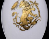 Chamart limoges france leo zodiac porcelain egg trinket jewelry box vtg new