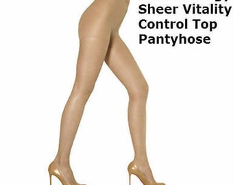 L'eggs Sheer Energy, Sheer Vitality (Suntan) Control Top Pantyhose_Size A