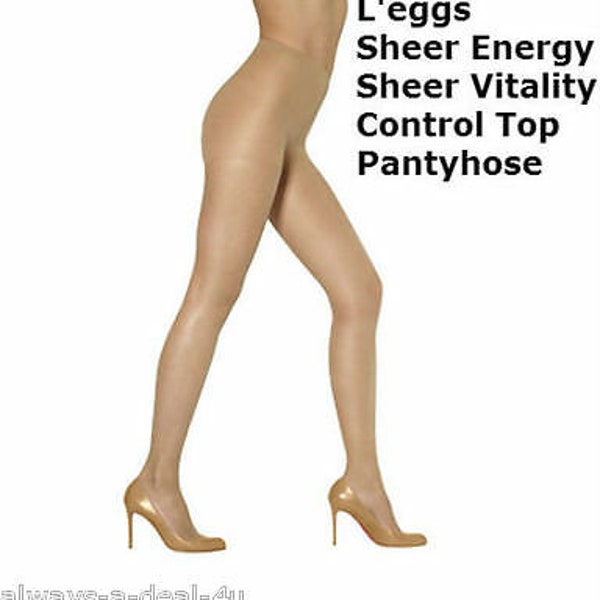 L'eggs Sheer Energy, Sheer Vitality (Suntan) Control Top Pantyhose_Size A