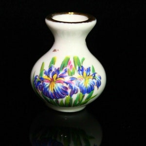 Flower Vase Pendant Charm Ceramic Porcelain Jewelry Making 28.5 mm Vintage image 1