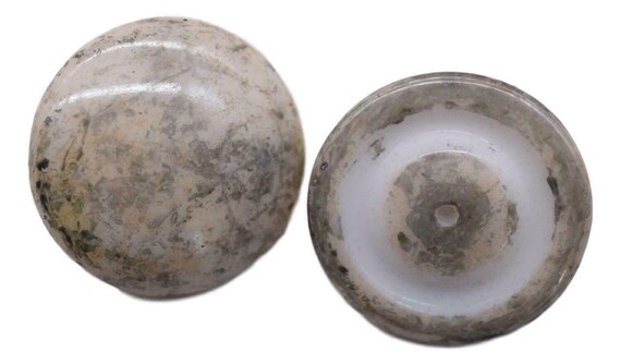 Light grey marble like cabochon 24 mm crafts jewelry making finding vintage