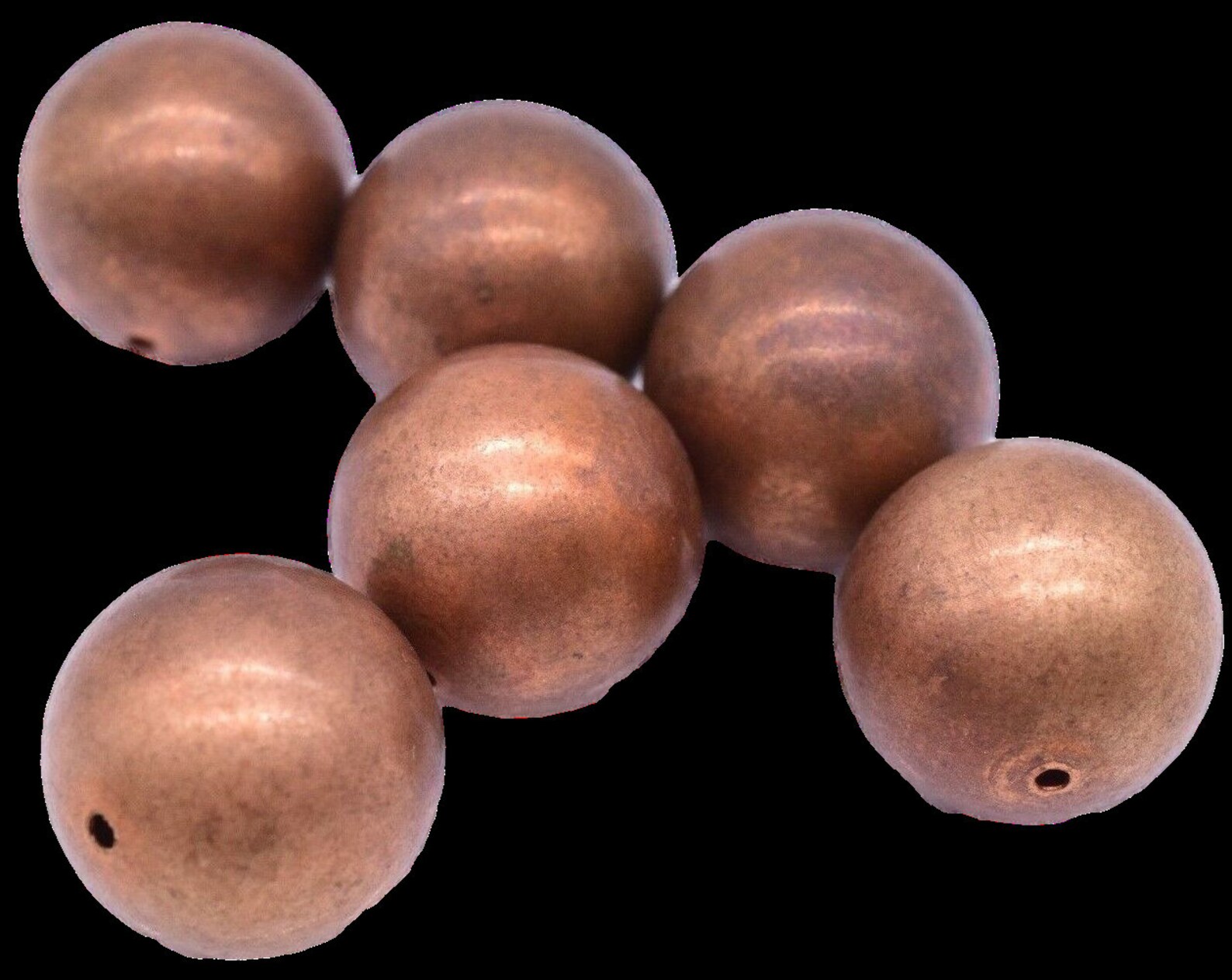 Large Round Copper Beads 22 mm Crafts Jewelry Making Findings Etsy
