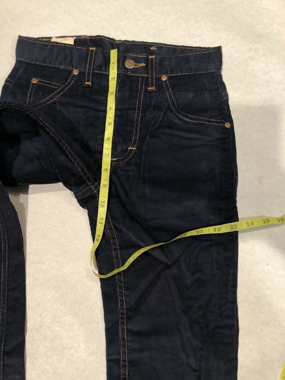 Lee Dark Blue Corduroy Pants/Jeans W26 L33 Vintage - image 6