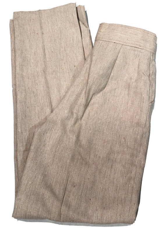 70s-80s Beige College Town Vintage Slacks Pants/Je