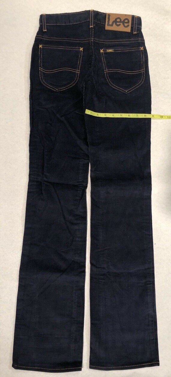 Lee Dark Blue Corduroy Pants/Jeans W26 L33 Vintage - image 8