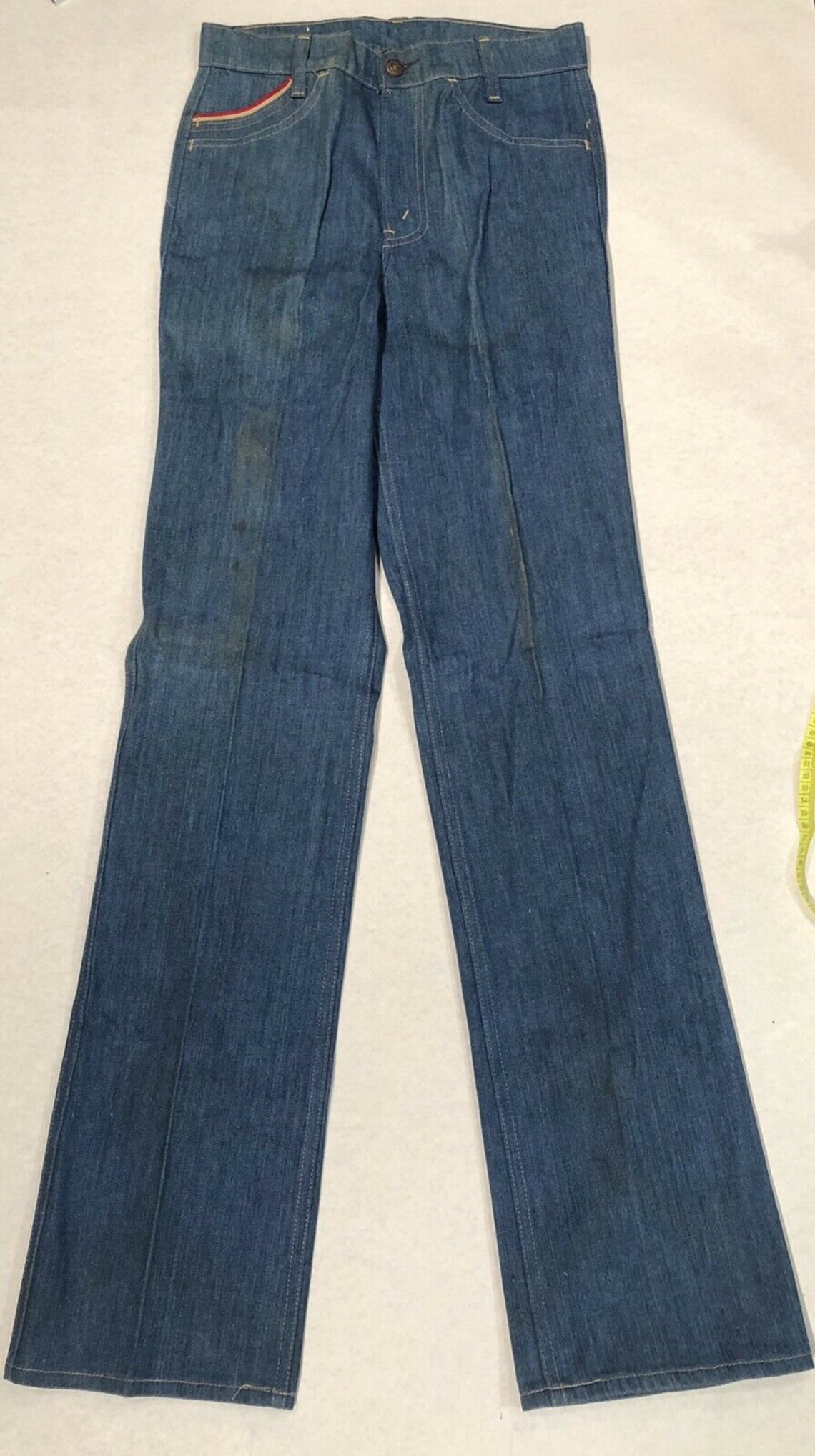 Levi's Student Rivets Blue Boot Jeans 9 Pants/jeans W28 Etsy