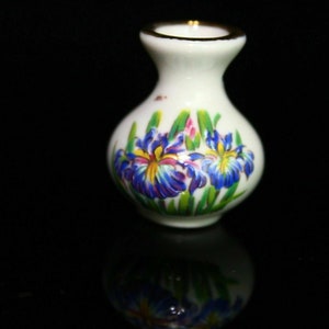 Flower Vase Pendant Charm Ceramic Porcelain Jewelry Making 28.5 mm Vintage image 4