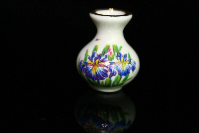 Flower Vase Pendant Charm Ceramic Porcelain Jewelry Making 28.5 mm Vintage image 4