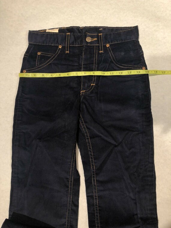 Lee Dark Blue Corduroy Pants/Jeans W26 L33 Vintage - image 5