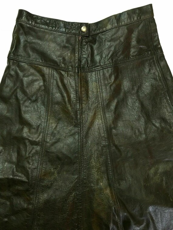 Vintage 70’s-80’s Brown Genuine Leather Umbrella S