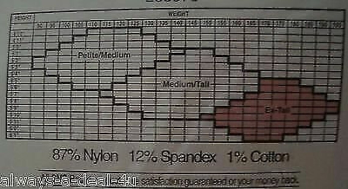 2 CVS Control Top Pantyhose / Medium Tall / Black_cotton Etsy