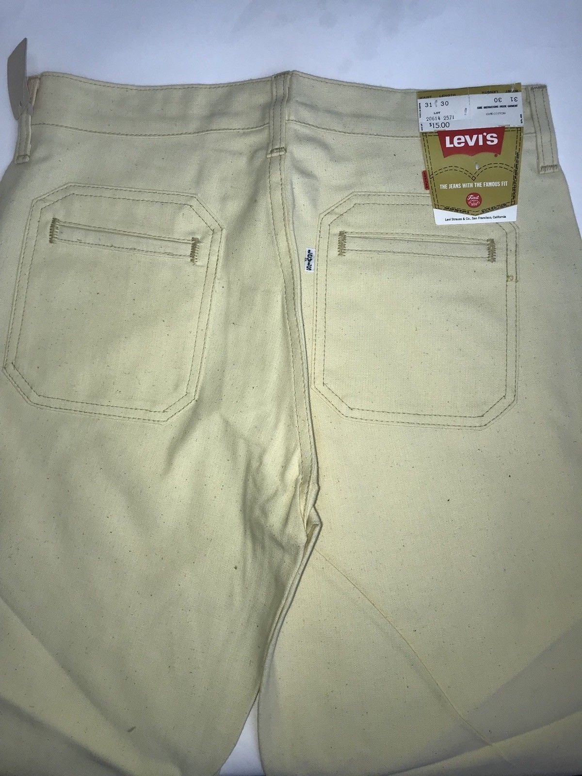 levis cream jeans