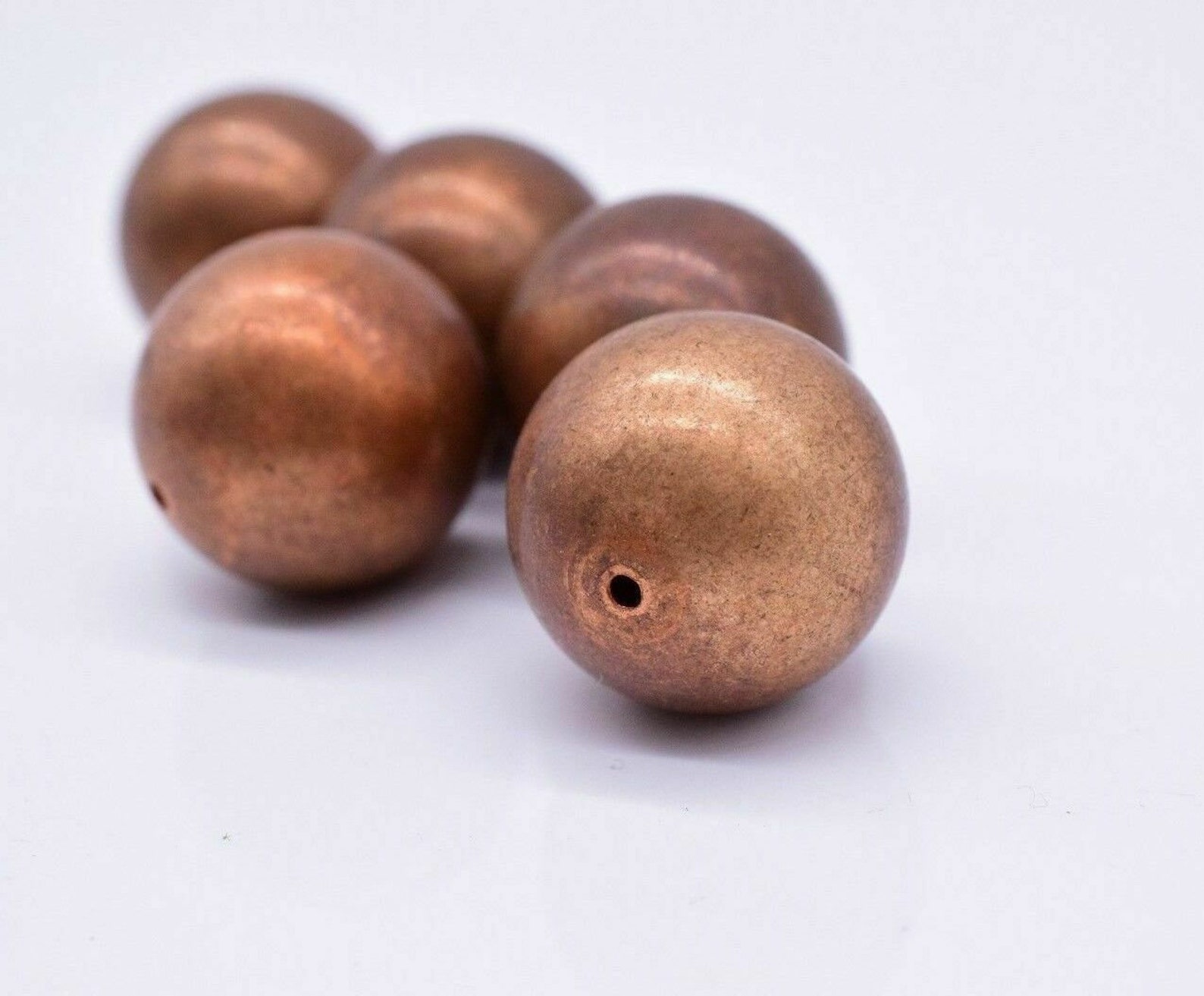 Large Round Copper Beads 22 mm Crafts Jewelry Making Findings Etsy