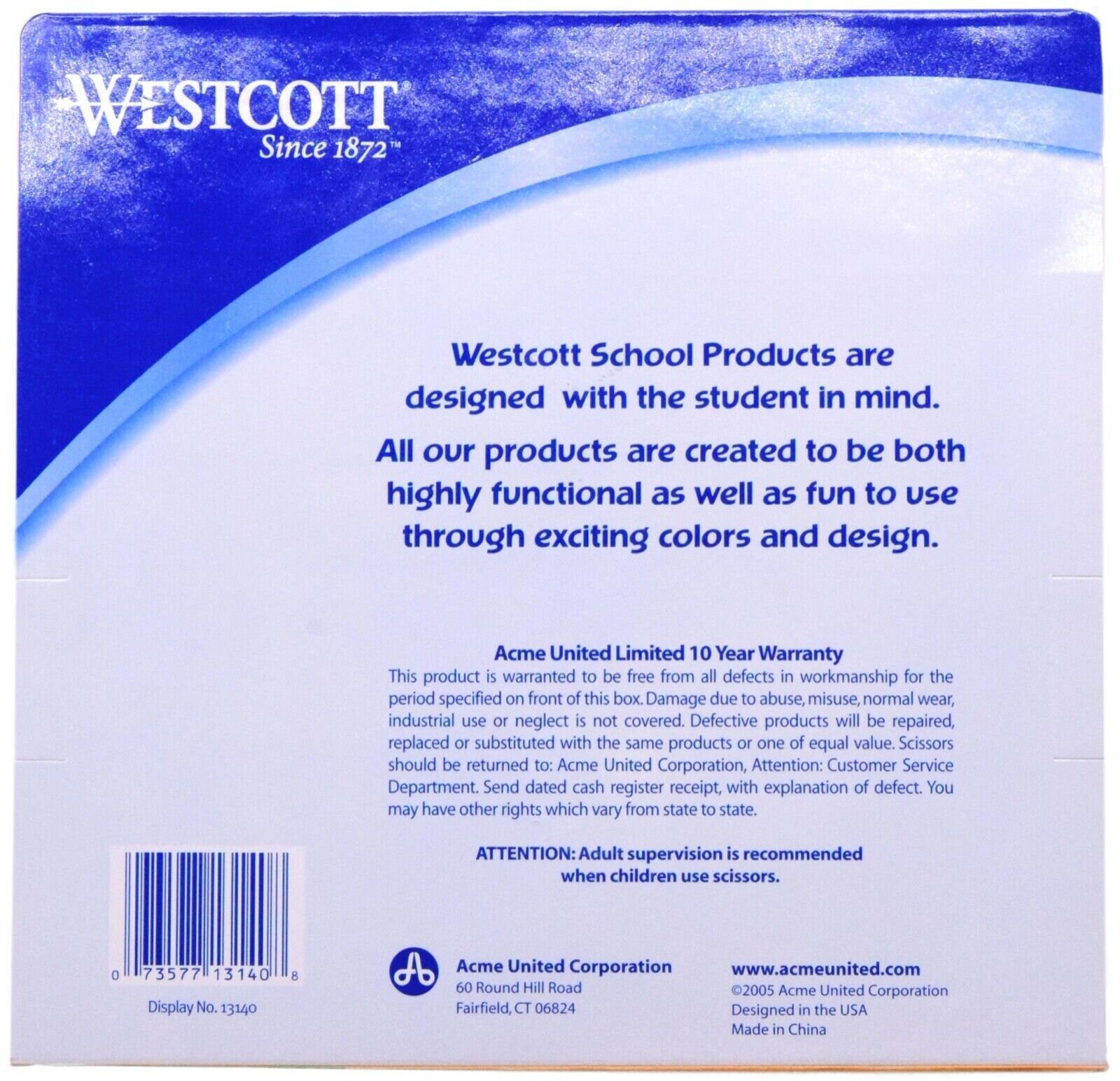 Westcott Kids 5 Blunt Scissors, Bulk - Discontinued $525.00/Case