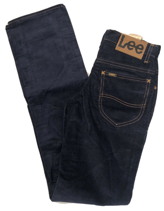 Lee Dark Blue Corduroy Pants/Jeans W26 L33 Vintage - image 1