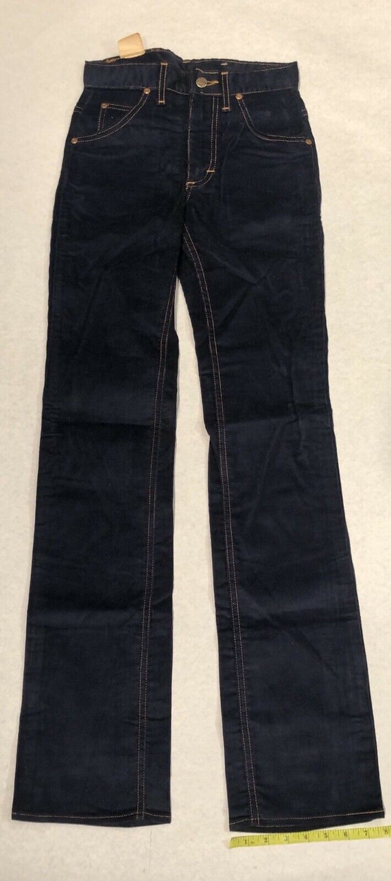 Lee Dark Blue Corduroy Pants/Jeans W26 L33 Vintage - image 3