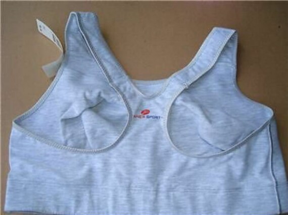 3 Hanes 38c Gray High Impact Pullover Athletic Sports Bras G368 