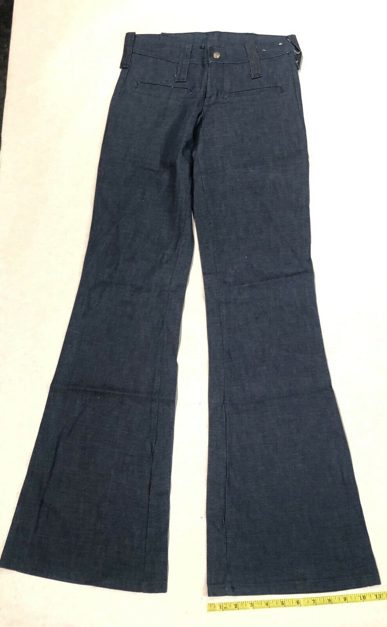 11 Bell Bottoms PantsJeans W27 L33 Vintage Stacy Slacks 70s-80s Blue