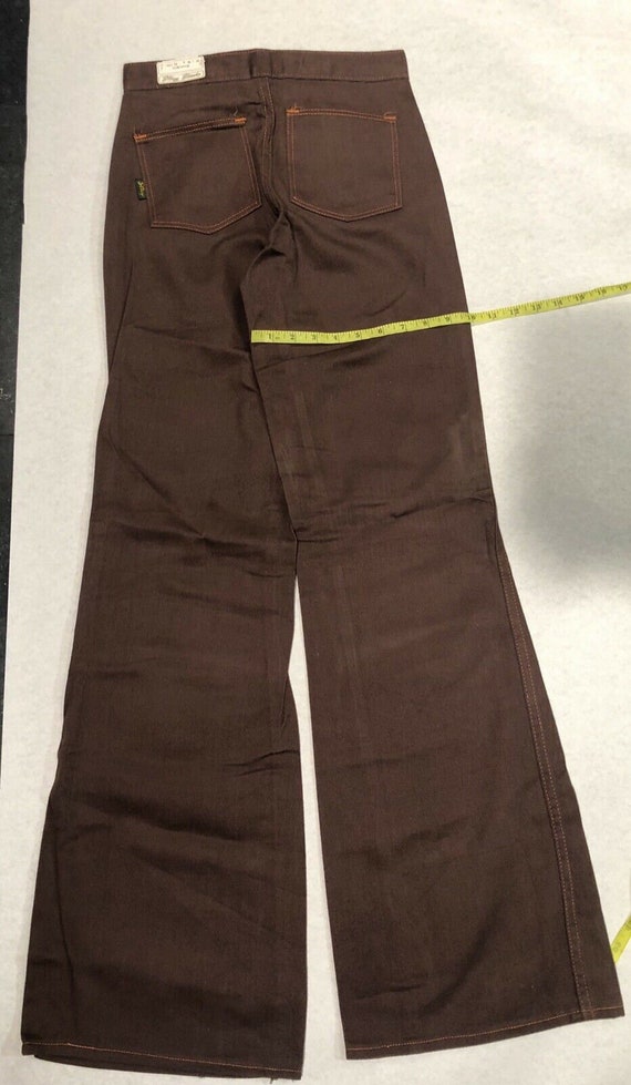 Stacy Slacks 70s-80s Brown (11) Bell Bottoms Pant… - image 8