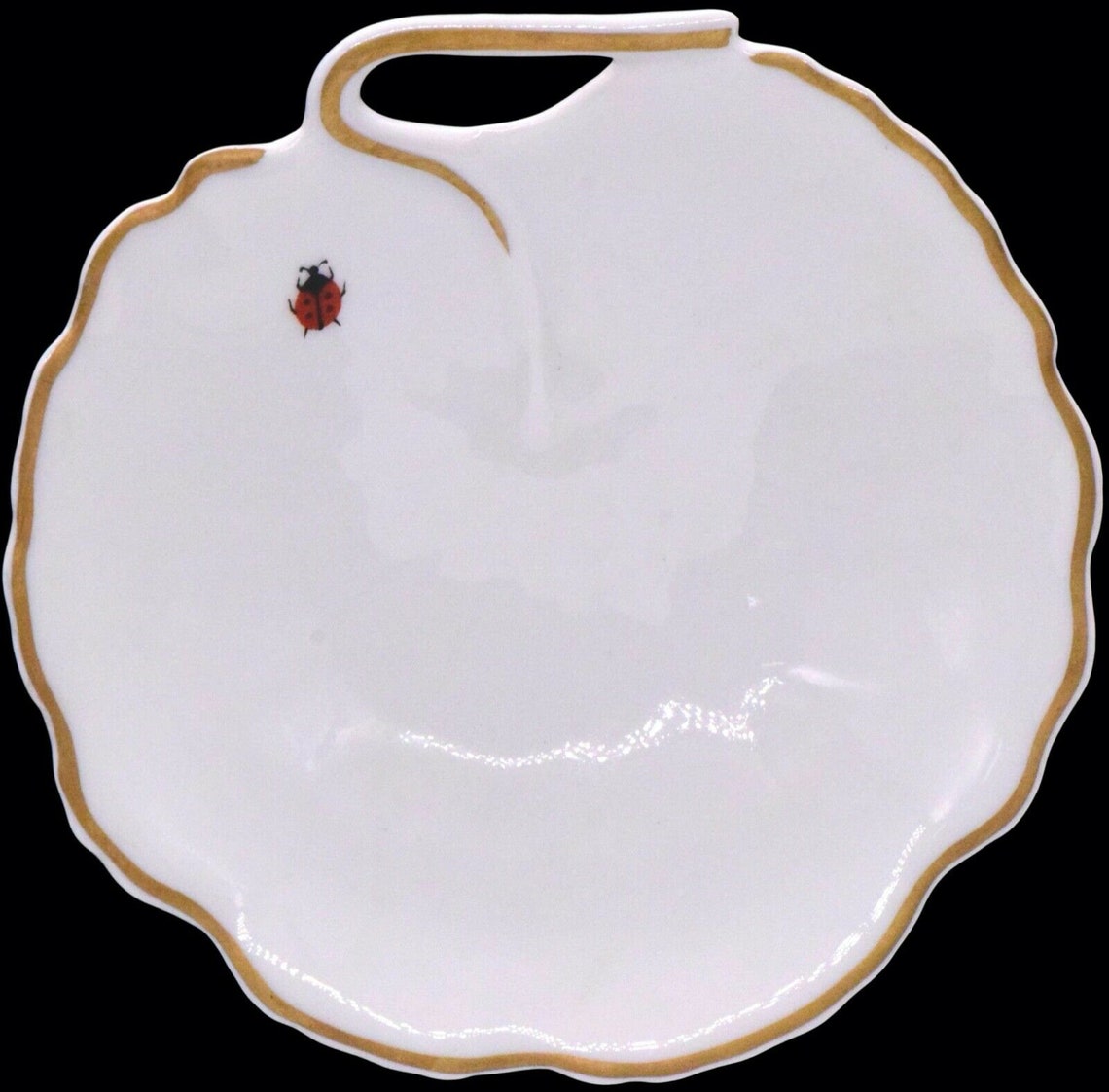 Exclusive Chamart Limoges France Ladybug Nut / Candy Dish Gold Etsy