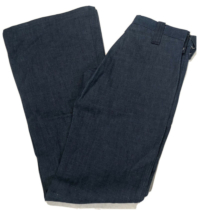 11 Bell Bottoms PantsJeans W27 L33 Vintage Stacy Slacks 70s-80s Blue