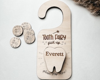 Tooth Fairy Door Hanger, Tooth Fairy Money Holder, Tooth Holder, Kids Gift, Tooth Fairy, Kids Door Hanger, Tooth Pouch, Kids Room Decor