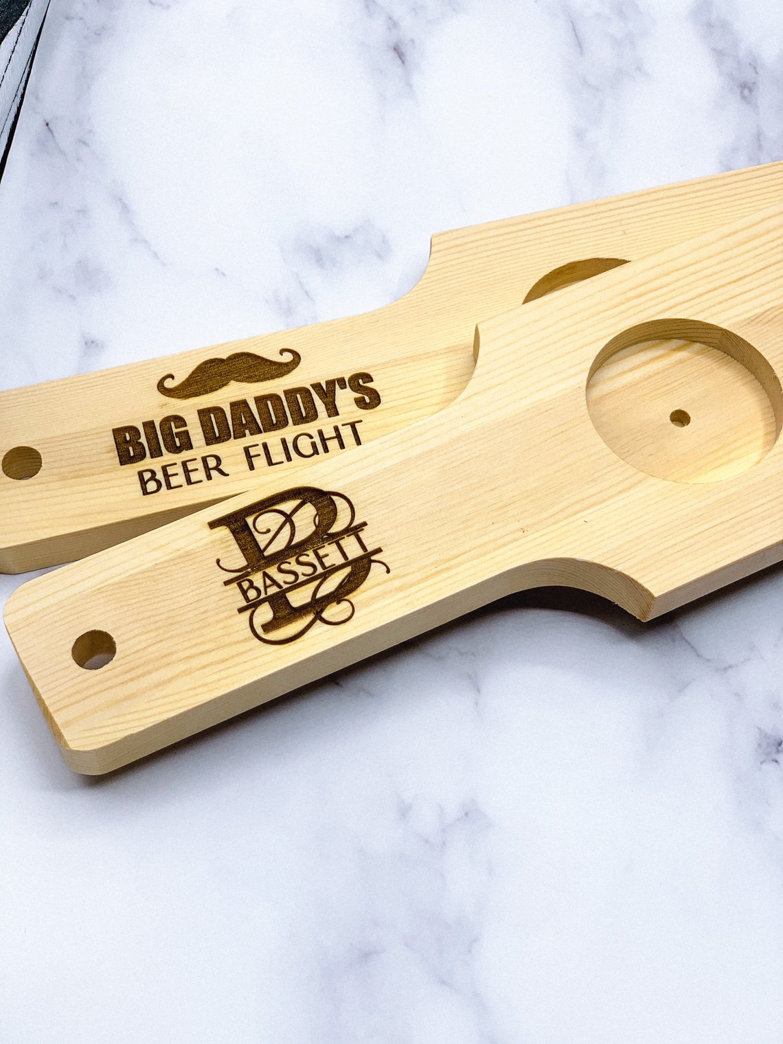 Personalized Beer Flight Set Custom Paddle Wedding Gift Etsy