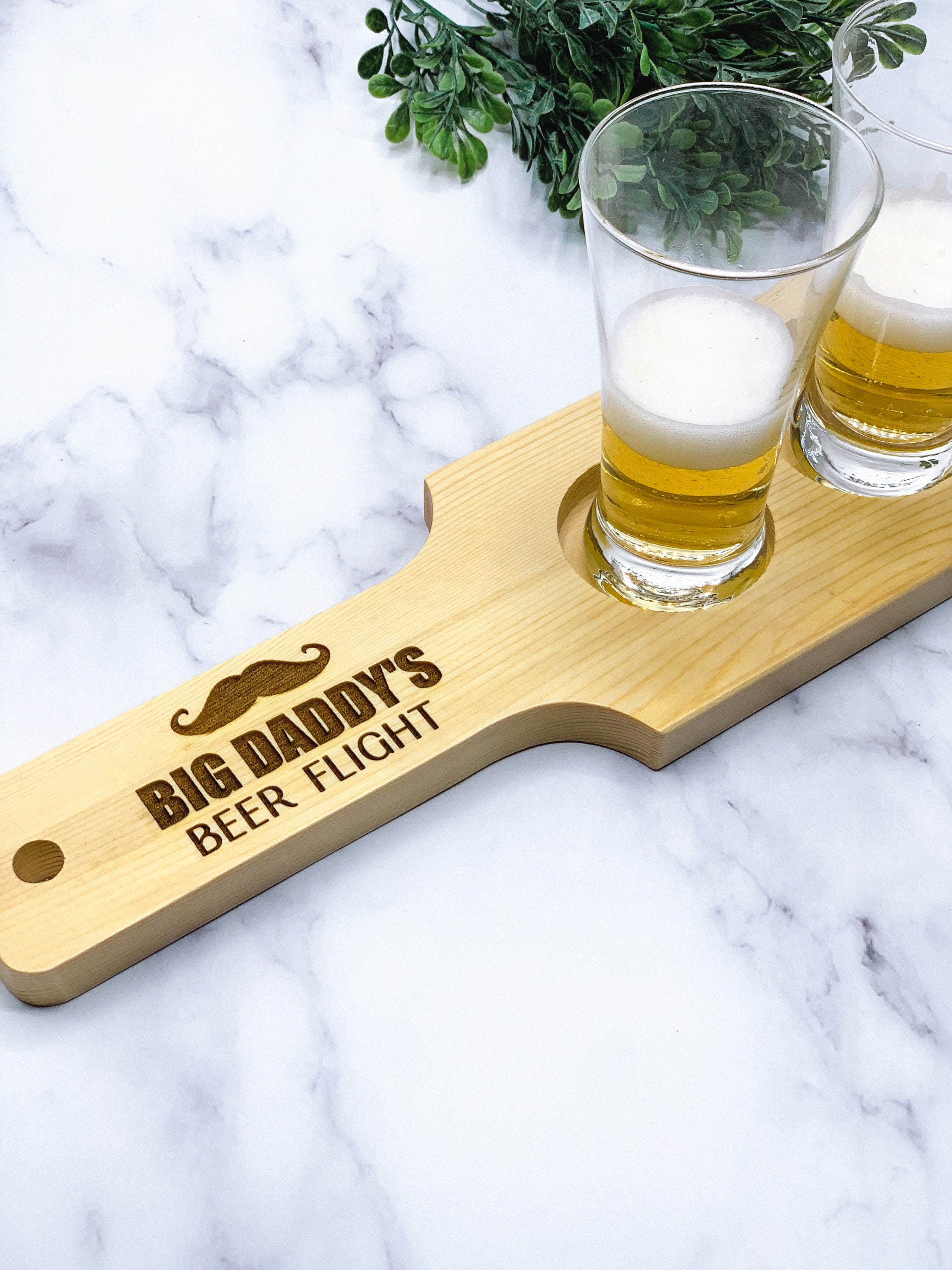 Personalized Beer Flight Set Custom Paddle Wedding Gift Etsy