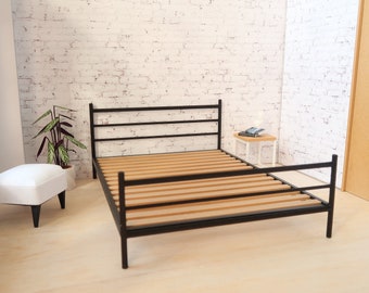 Dollhouse bed, 1:12th scale, modern dollhouse furniture