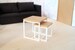 Modern miniature side tables for dollhouse, 1:12th scale, set of 2 tables, dollhouse decoration 