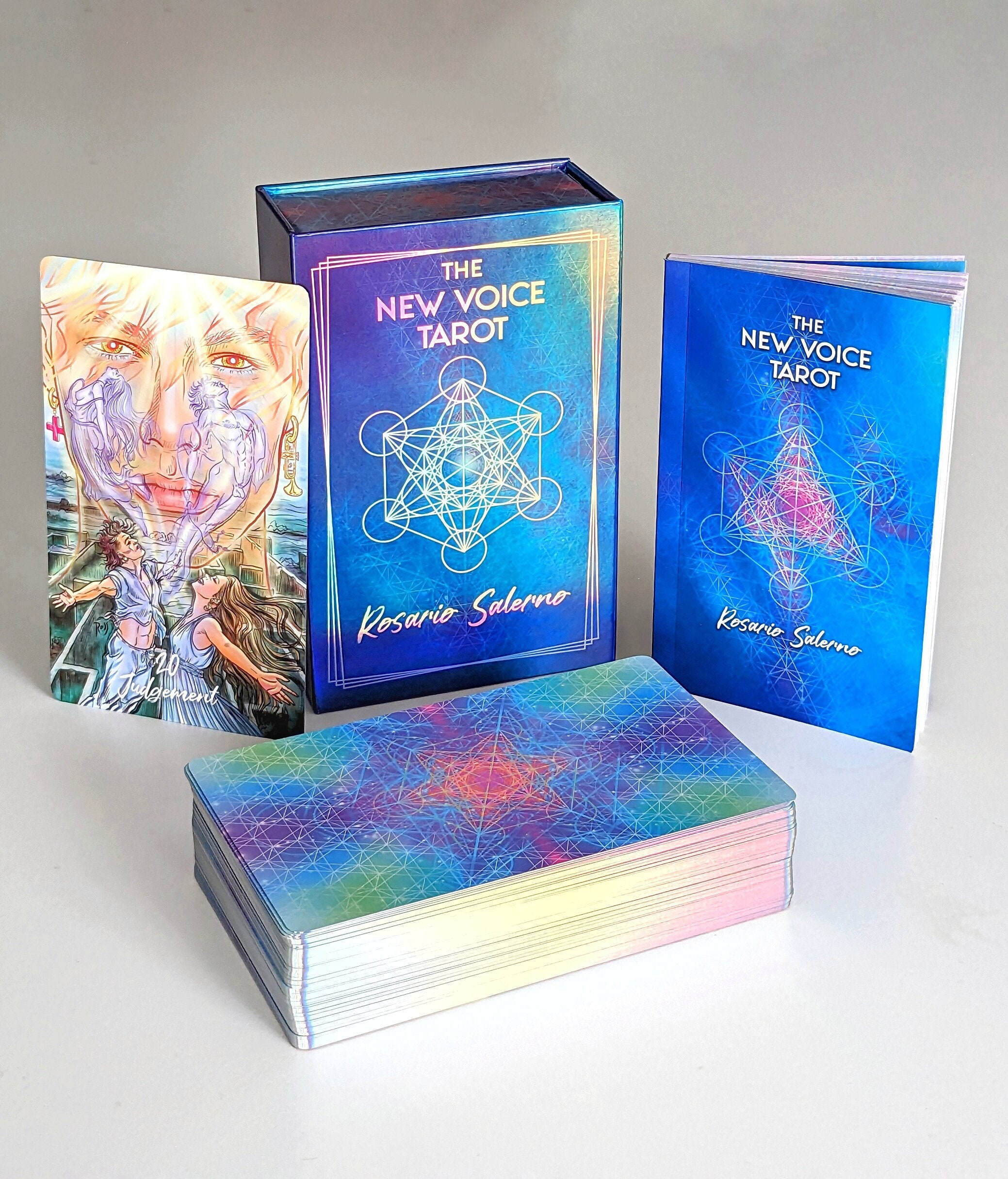 holographic oracle cards New Voice Tarot Deck – Rider Waite Smith, Inclusive, LGBTQIA, Modern Art  Cards - Rosario Salerno