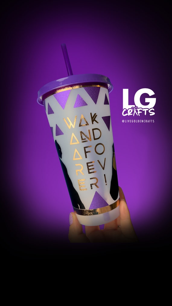 Buy Wakanda Forever - Black Panther - Starbucks Cup Vinyl SVG - 2 Full  Wraps Online in India - Etsy