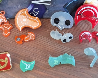FFXIV Bundle, Final Fantasy XIV Gift Bundle, FFXIV Job Stones, Azem Pin, Azem Earrings, Emet-Selch Pin, Amaurot Mask Pin, Unique Gift