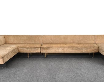 Monumental Omnibus Sectional Sofa Designed by Vladimir Kagan, 1970s
