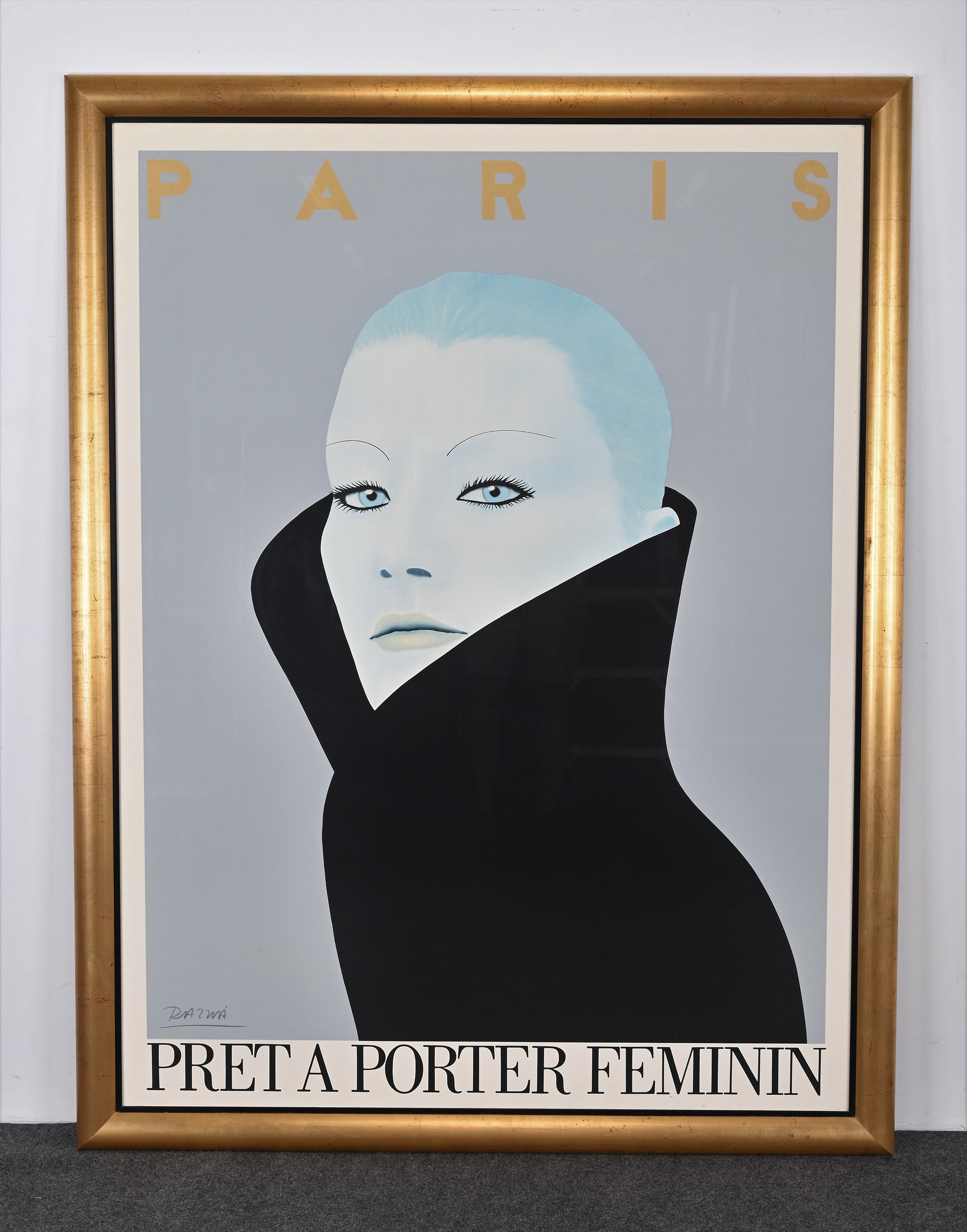 Gerard Razzia Lithograph of Pret a Porter Feminin 1980s Etsy