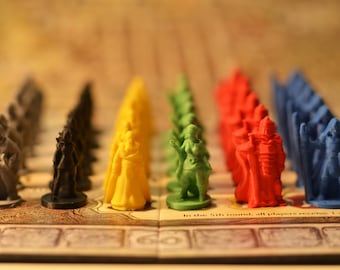 Lords of Waterdeep and Scoundrels of Skullport Agents Adventurer meeples pawns tokens