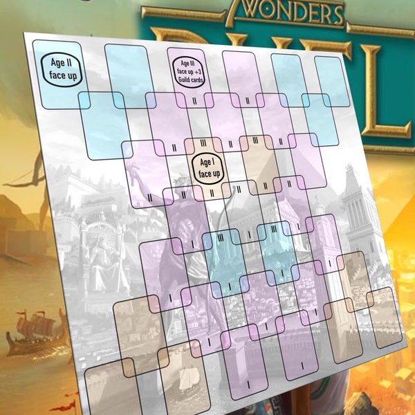 7 Wonders Duel playmat