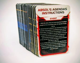 Absol's Agenda and Relic Deck V4 Twilight Imperium 4th Edition Add-ons Upgrades