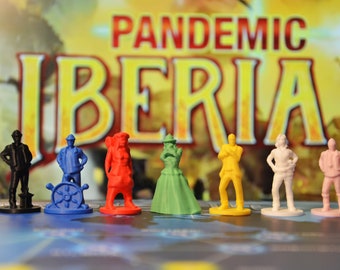 Pandemic Iberia Miniatures Pawns Miniatures Markers Meeples