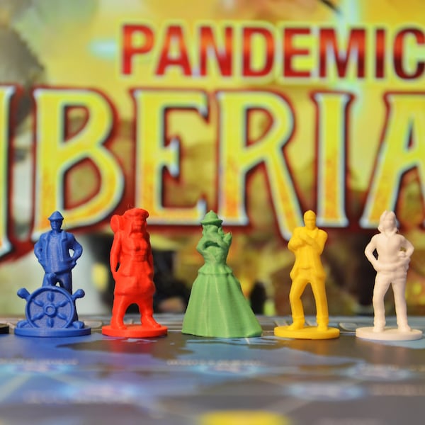 Pandemic Iberia Miniatures Pawns Miniatures Markers Meeples