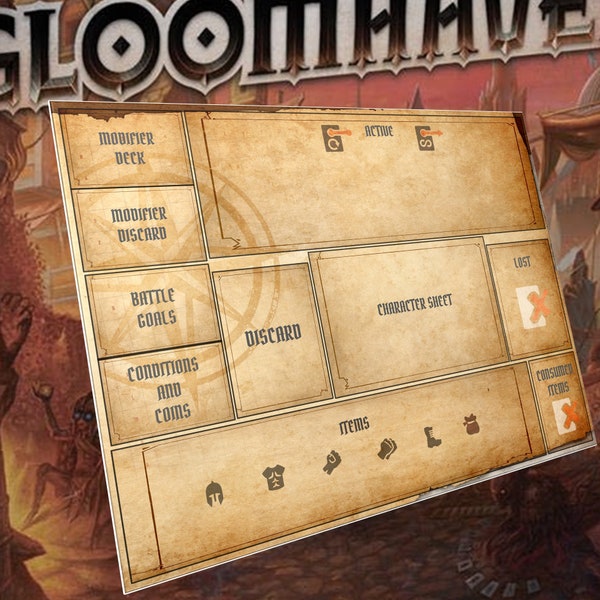 Gloomhaven Player mat