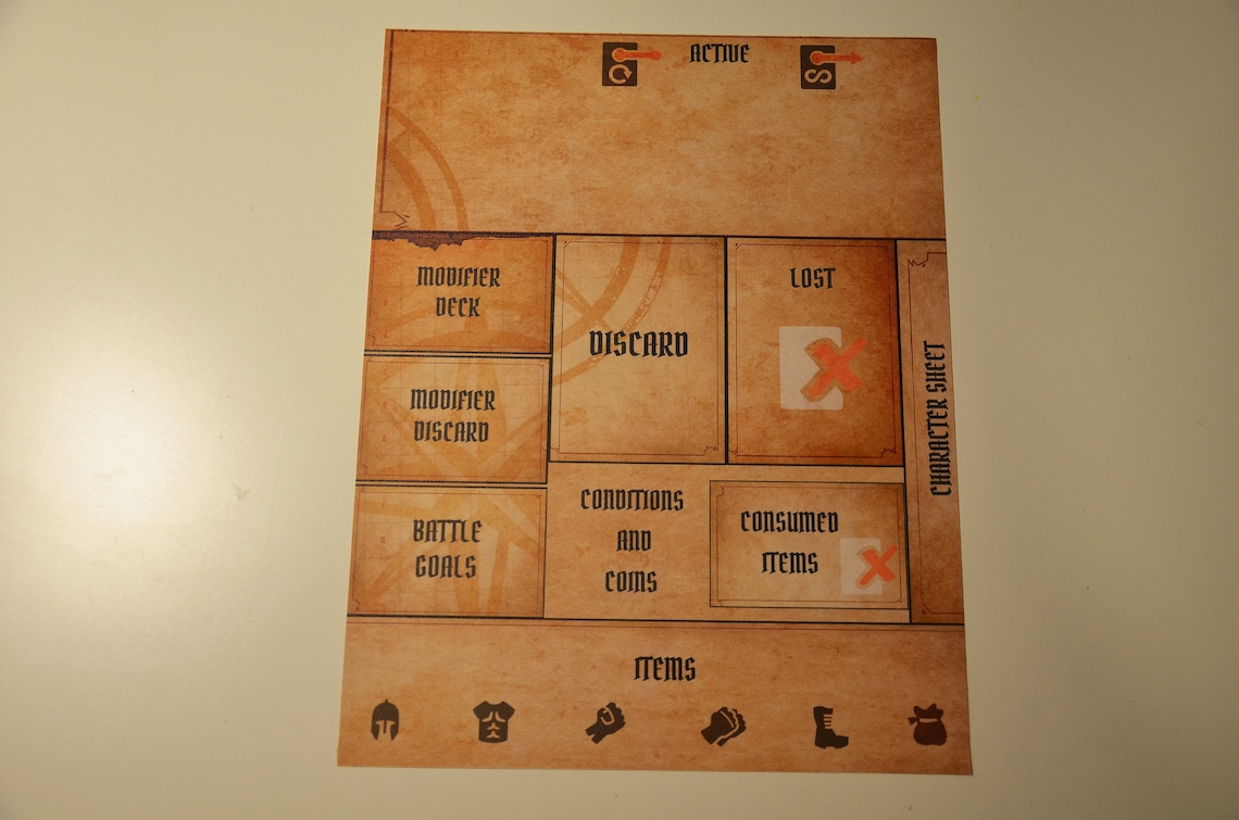 Jaws Of The Lion Gloomhaven Player mat Etsy