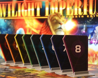 Twilight Imperium Strategy Card Stands 8PCS
