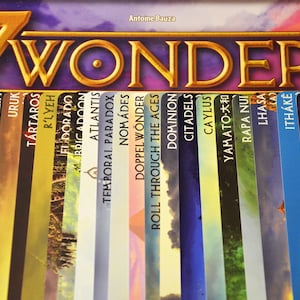 7 Wonders Fan made expansion 27 Wonders pack