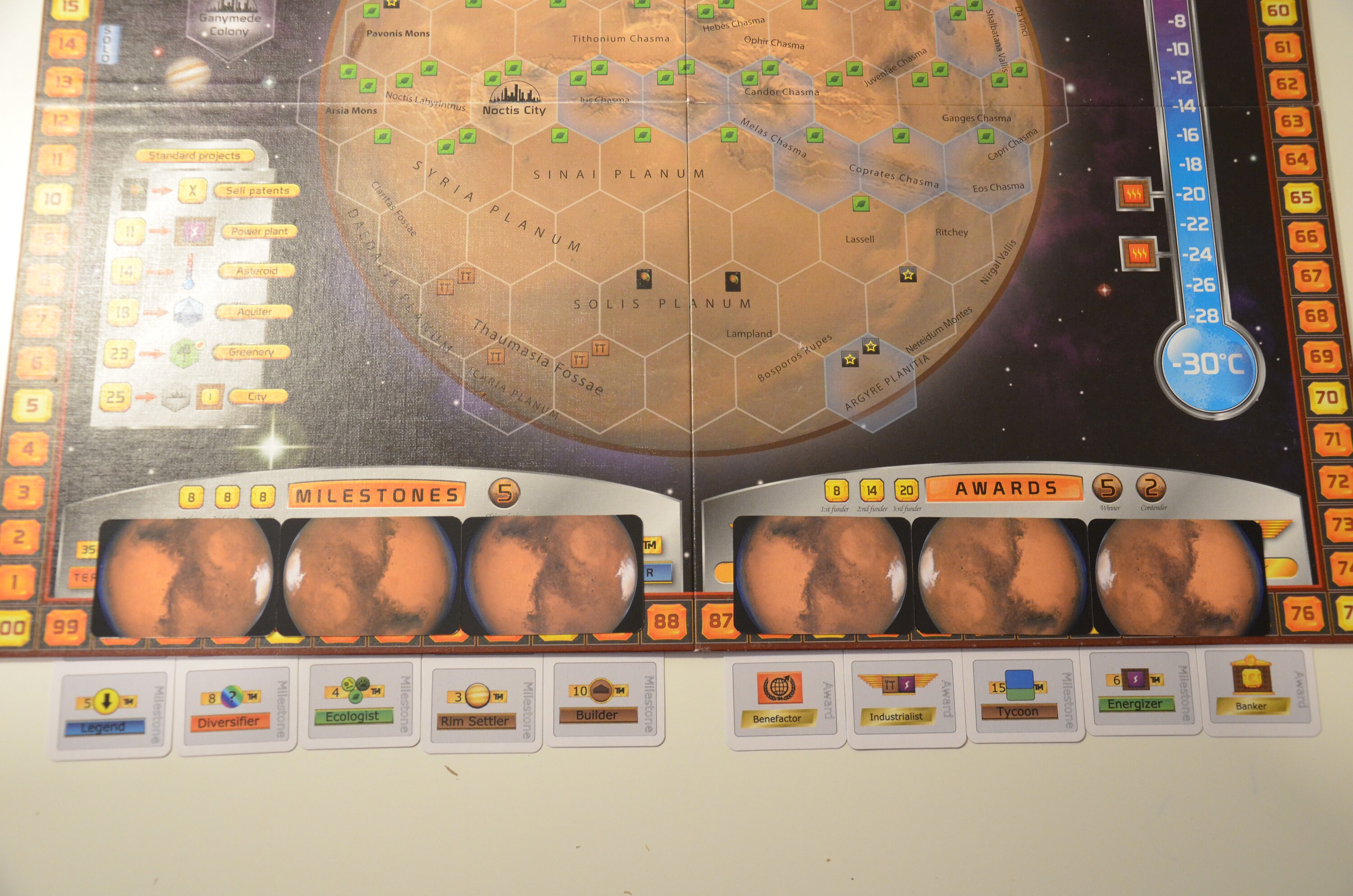 Terraforming Mars Milestone/award Cards and Reference Cards Etsy