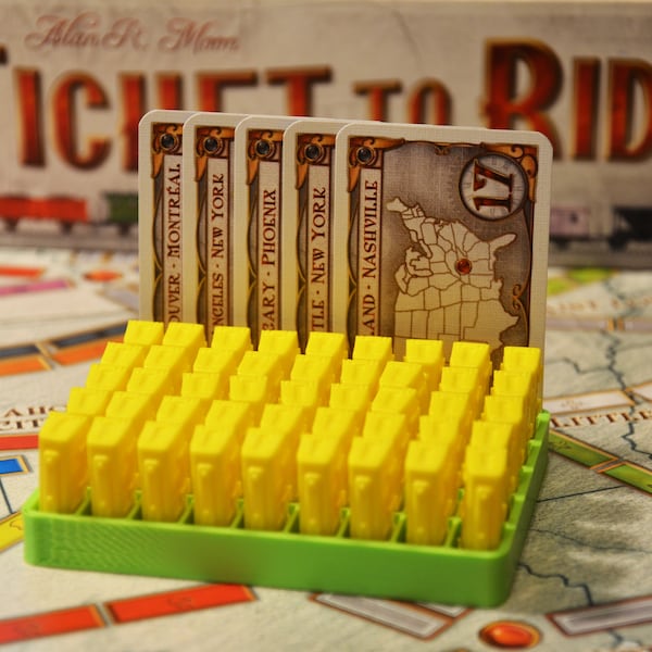 Ticket To Ride 5PCS Europe Trains Organizer Holders Trays Insert fit into box