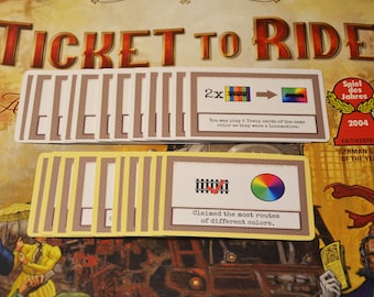 Ticket To Ride Special and Goals cards Fan made