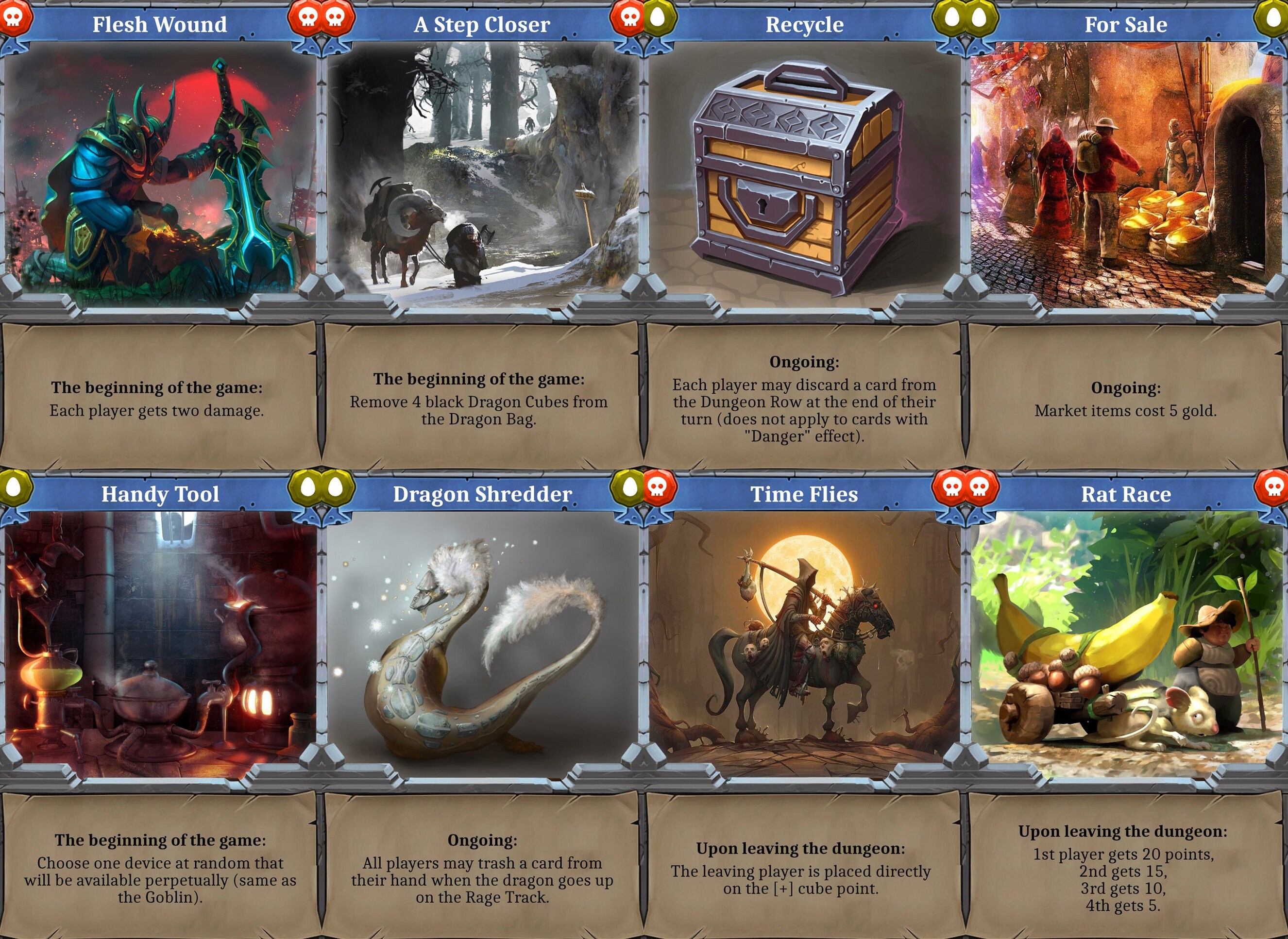 Clank Class and Game Modifiers/variants Cards Etsy UK