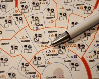 Star Wars: Rebellion Interactive Schematic Player Aid block notes